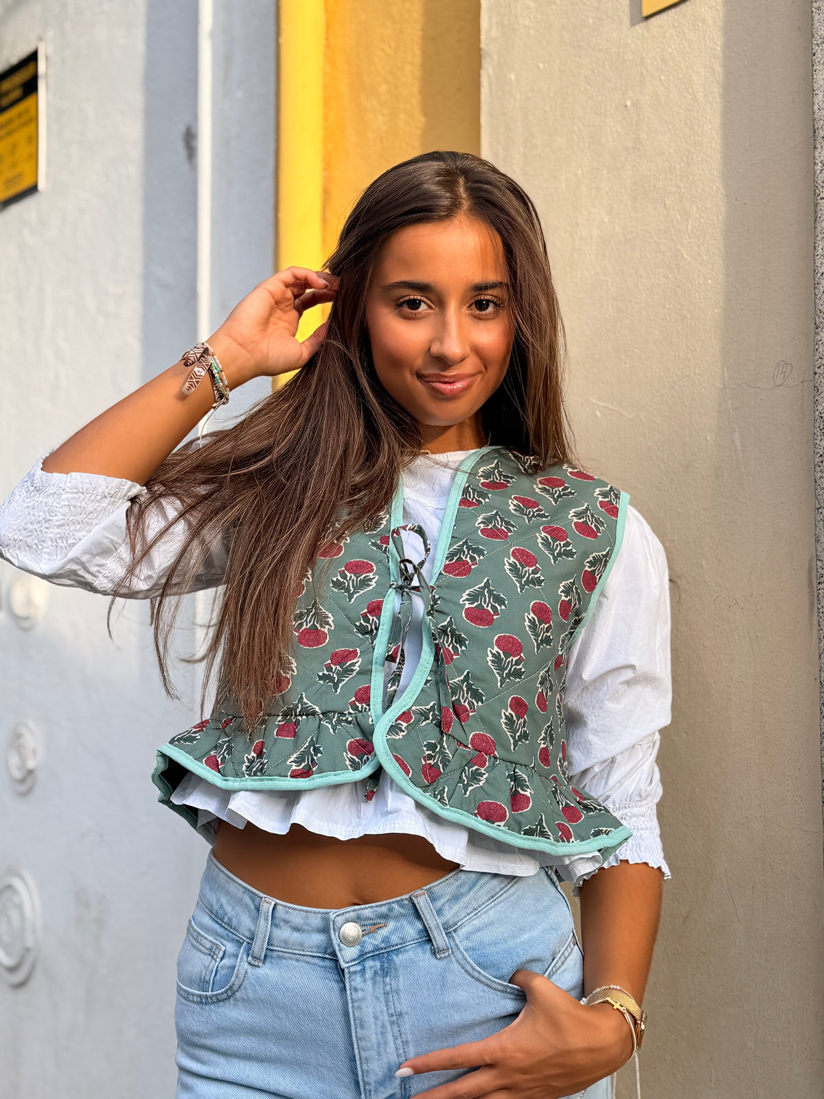 COLETE ESTAMPADO LAÇO