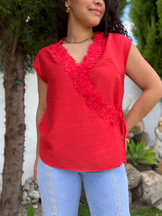 BLUSA CORAL VIBRANTE