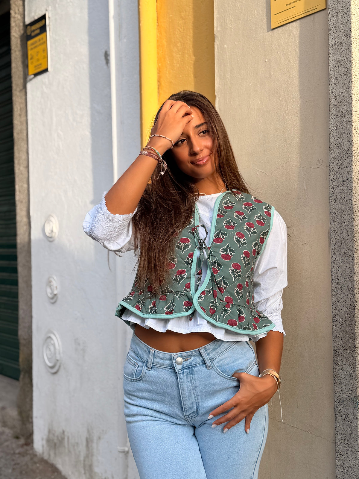 COLETE ESTAMPADO LAÇO