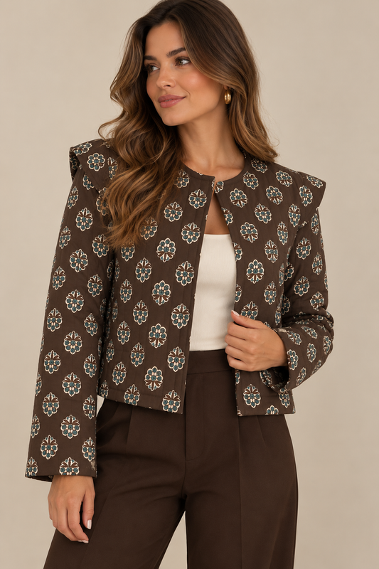 CASACO ACOLCHOADO ESTAMPADO