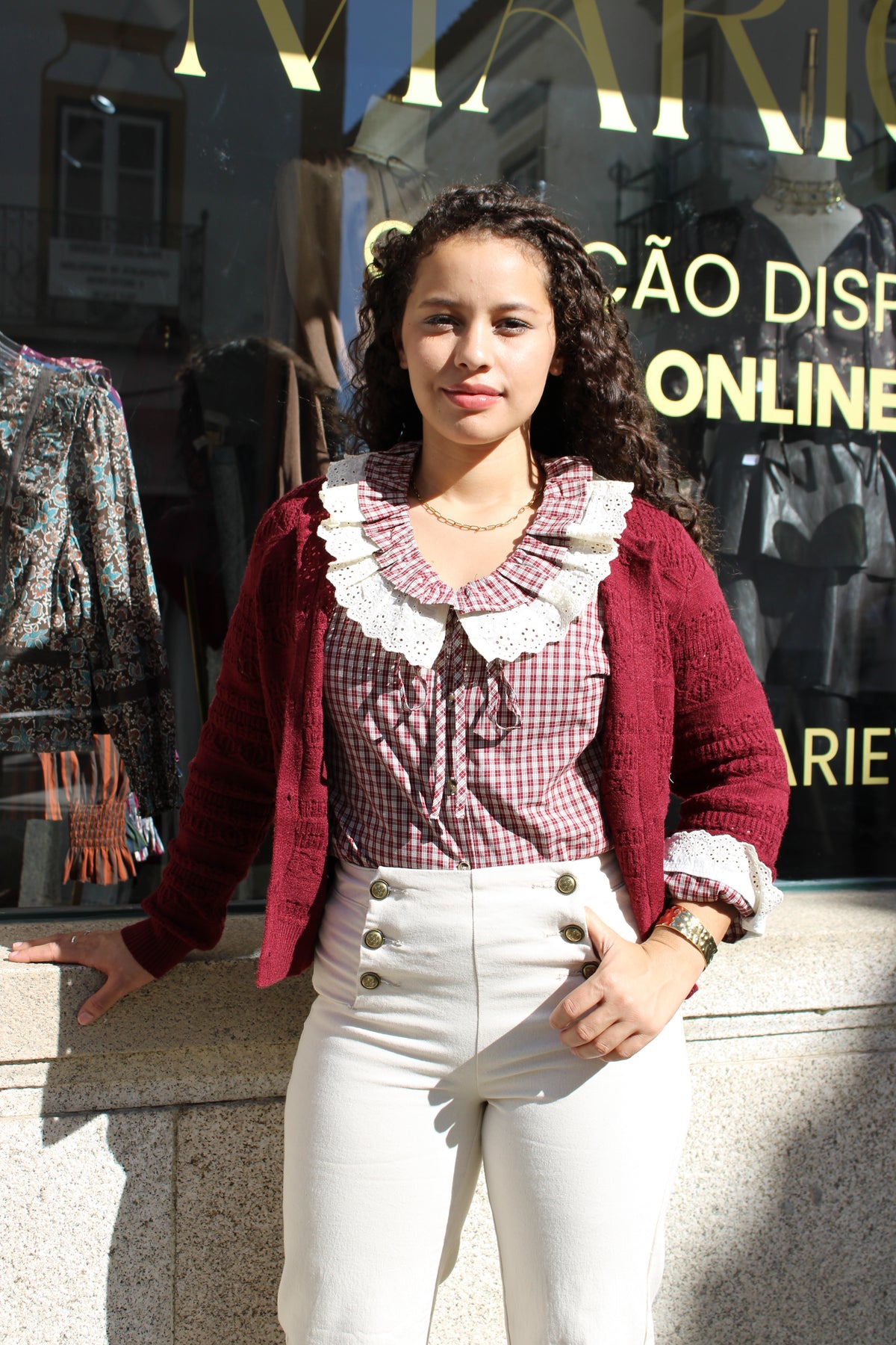 CAMISA XADREZ COM BORDADO