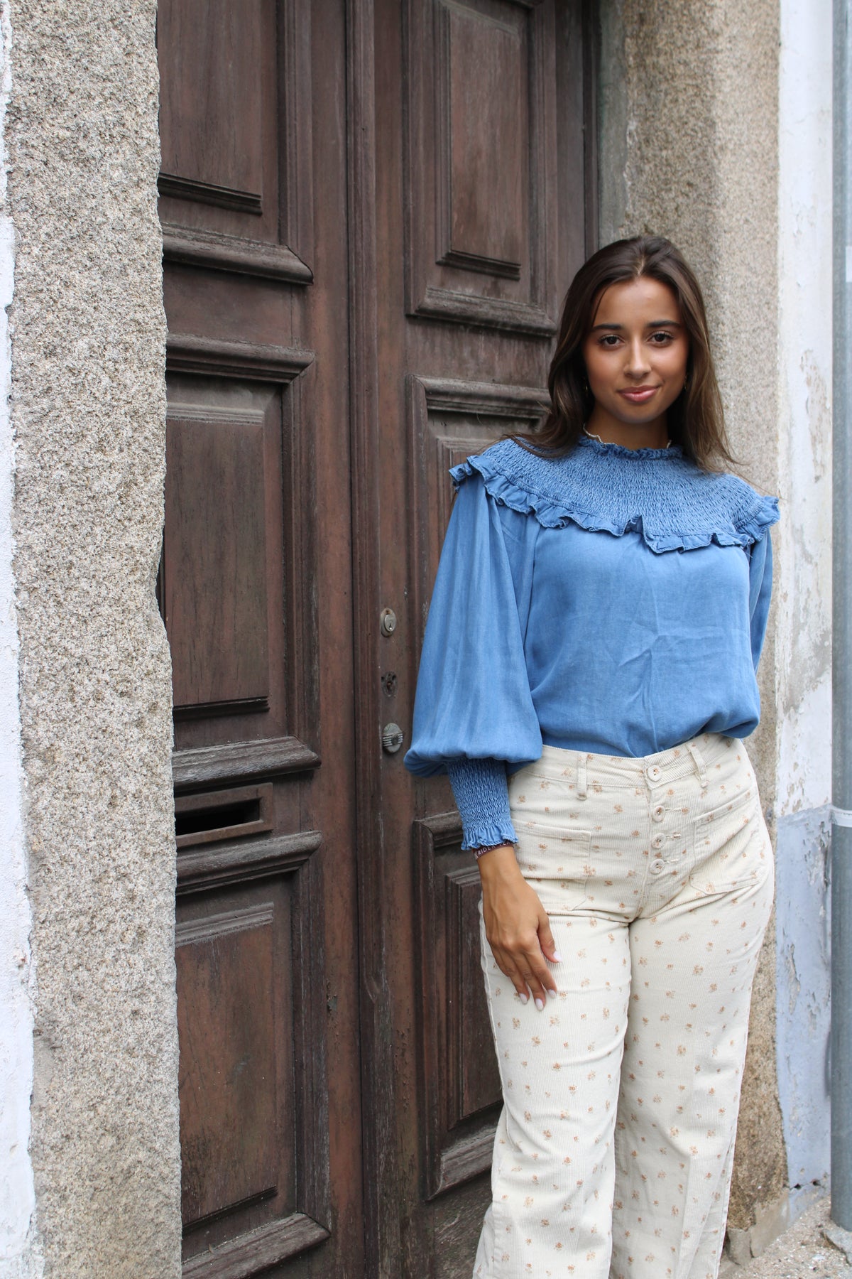 BLUSA DE GANGA ELÁSTICO