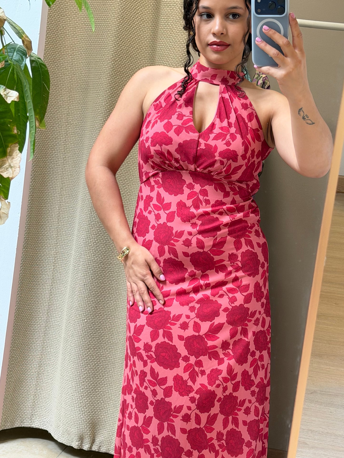 VESTIDO FRENTE ÚNICA ESTAMPADO