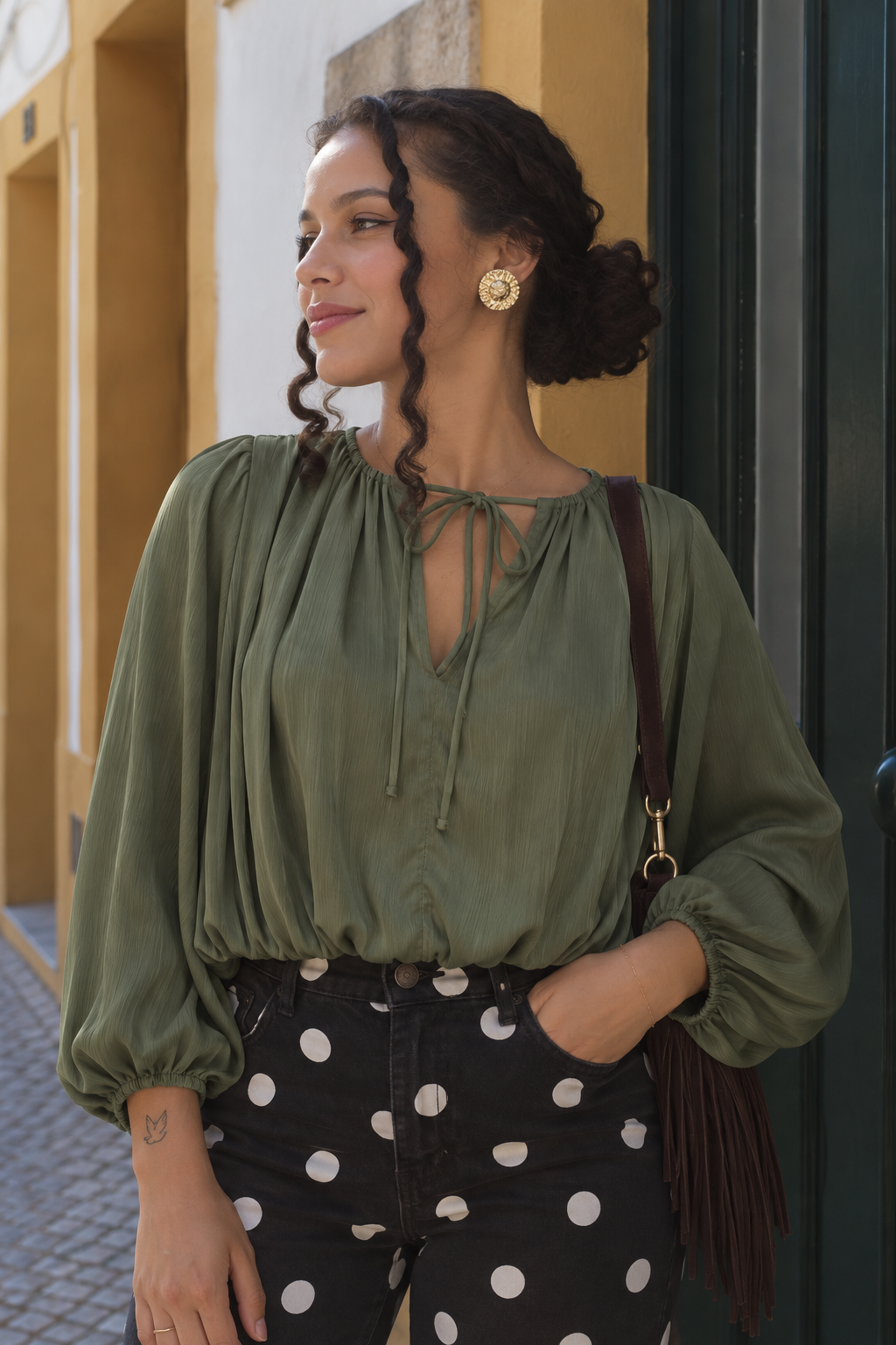 BLUSA ACETINADA