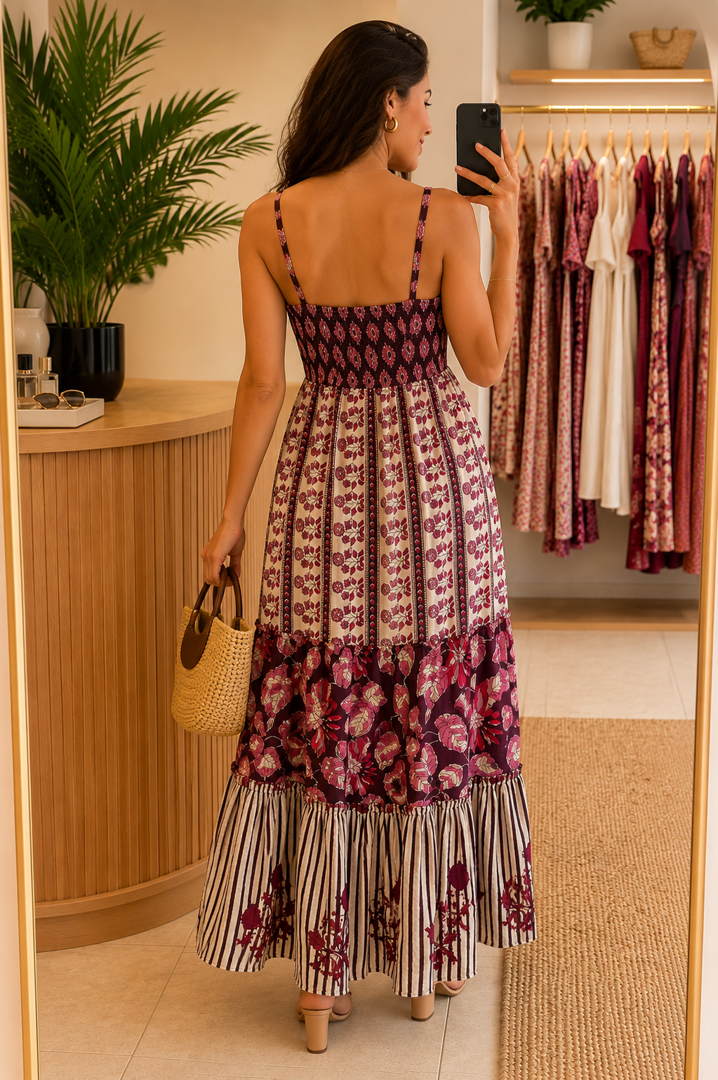 VESTIDO ALÇA MULTI-ESTAMPAS