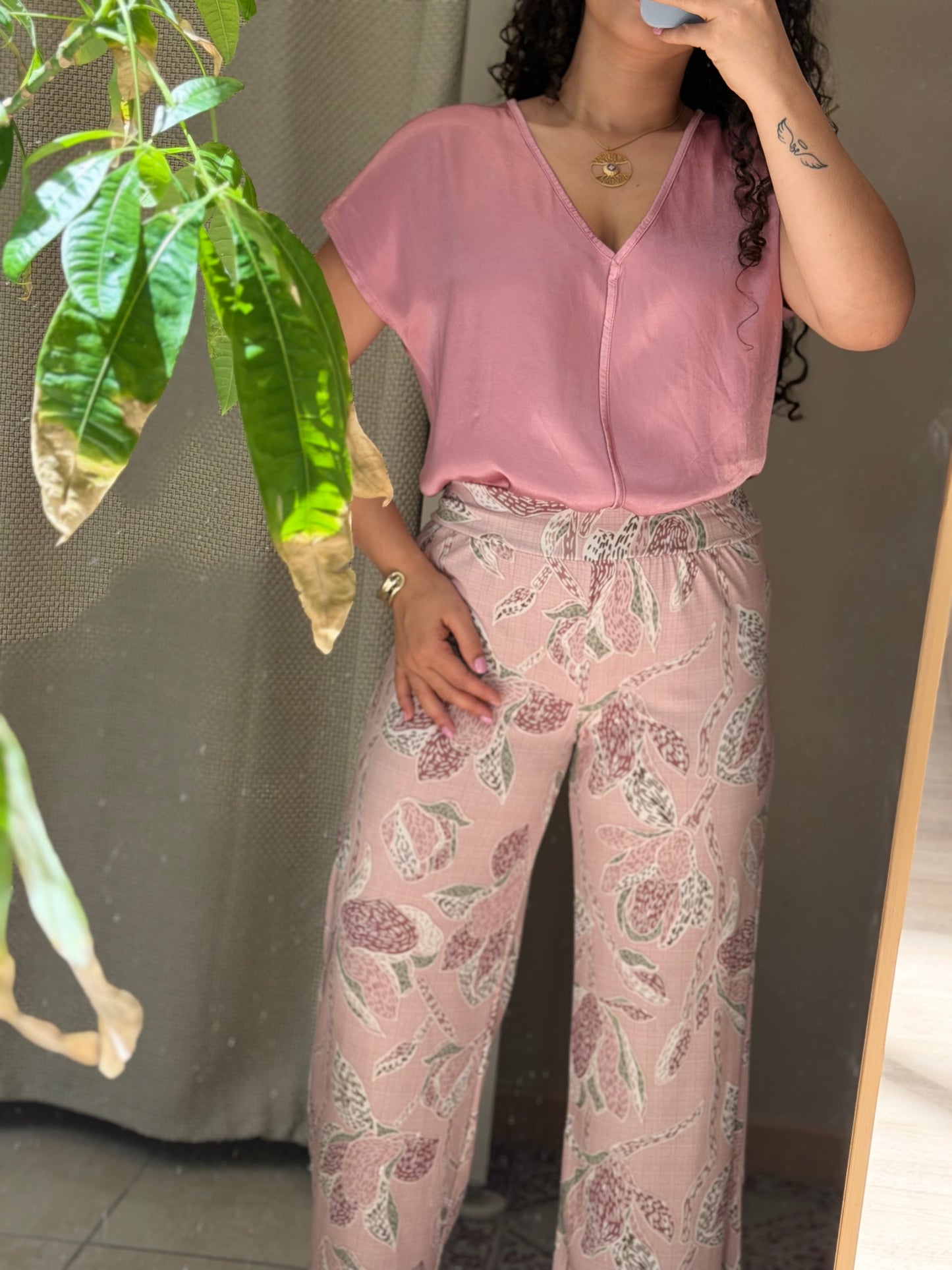 CALÇA ESTAMPADA MALHA FRIA