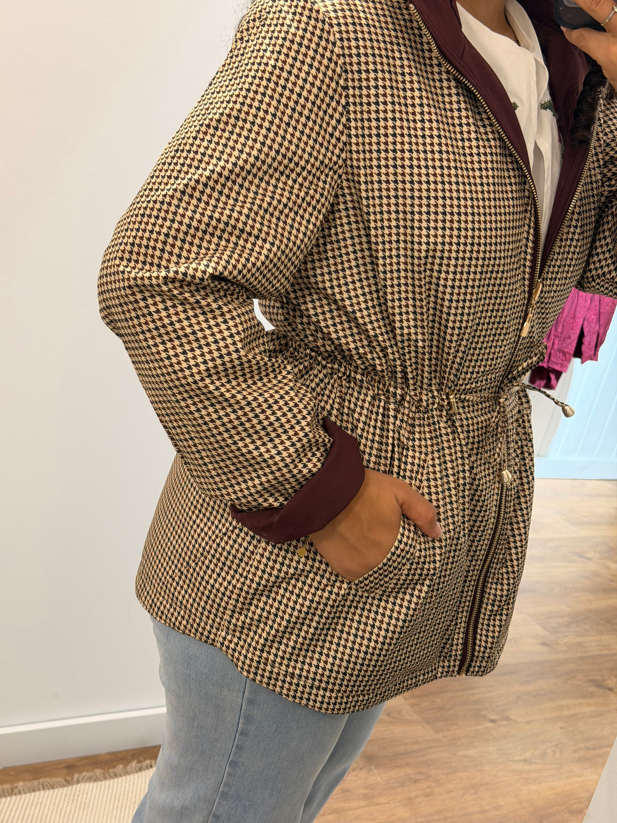 PARKA REVERSÍVEL BORDO