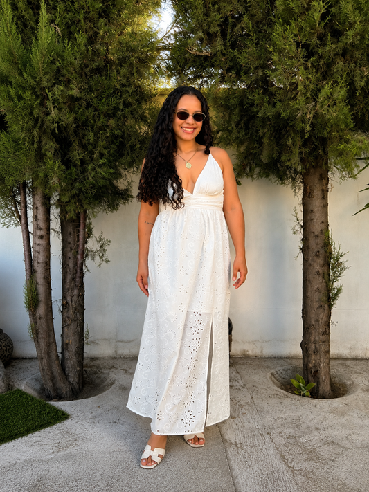 VESTIDO BRANCO BORDADO