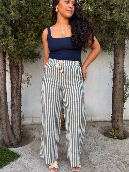 CALÇA RISCAS MARINO RETRÔ