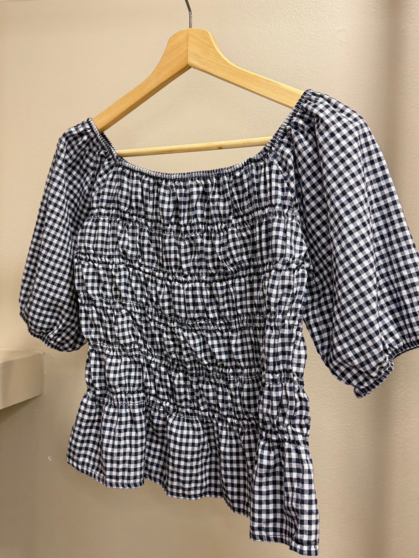 BLUSA VICHY FOLHO