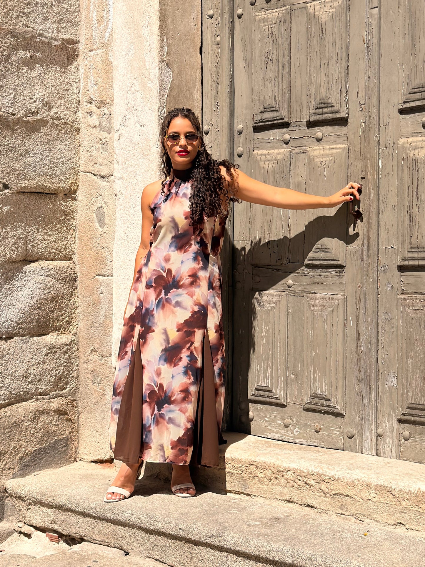 VESTIDO FLORAL MOKA