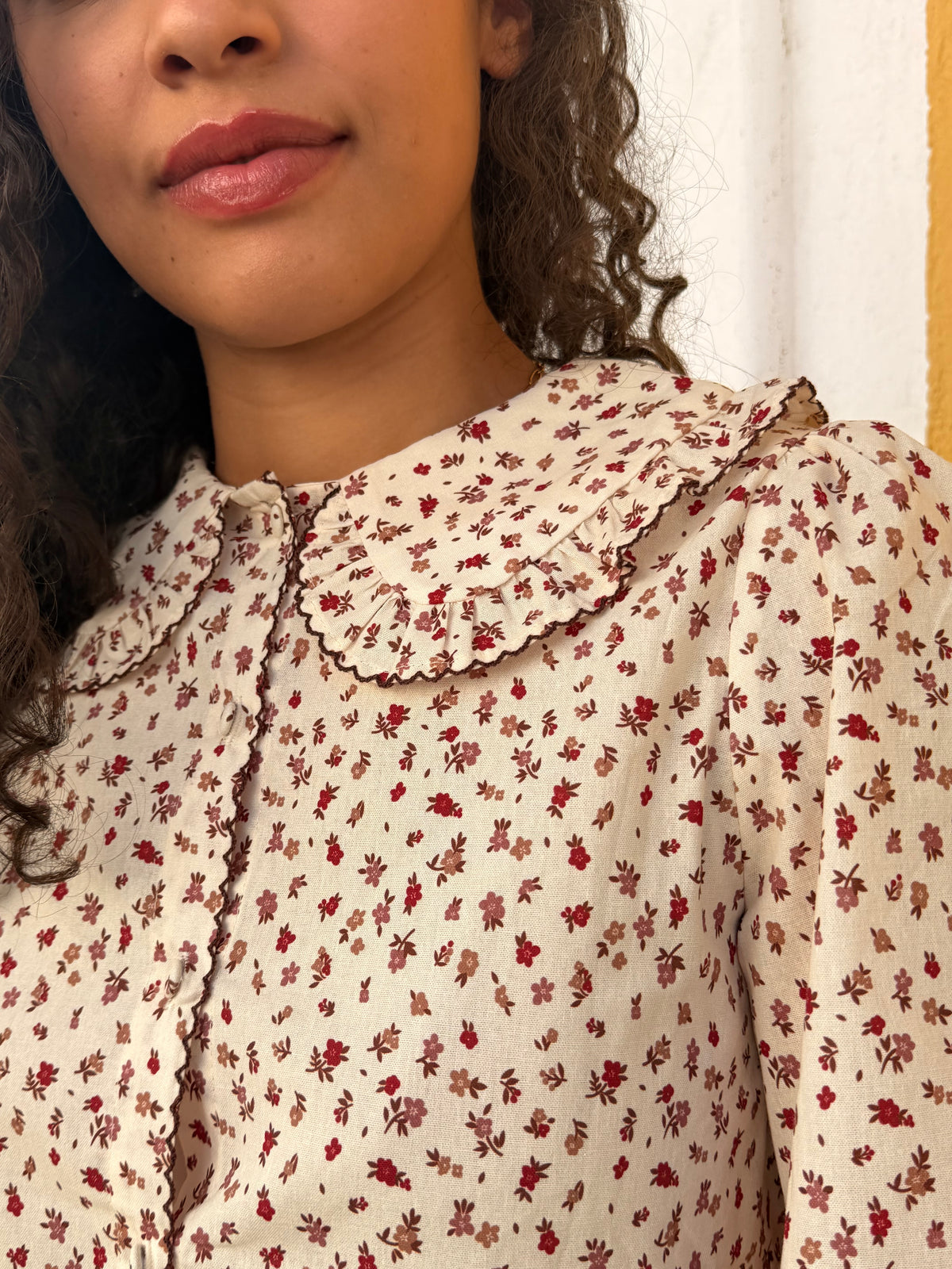 CAMISA FLORAL GOLA BEBÉ