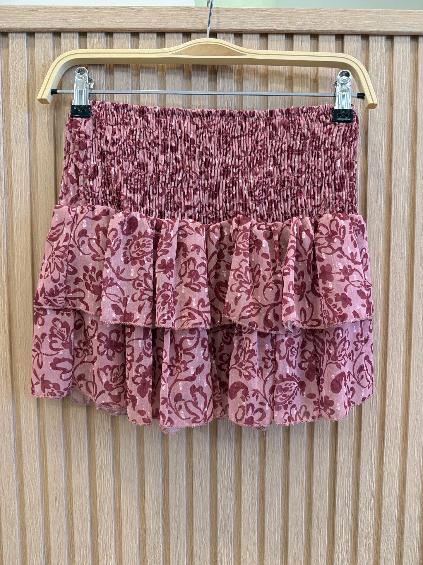 SAIA CURTA ESTAMPADA