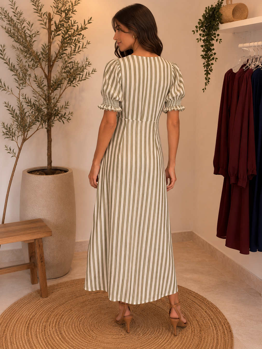 VESTIDO MID RISCAS