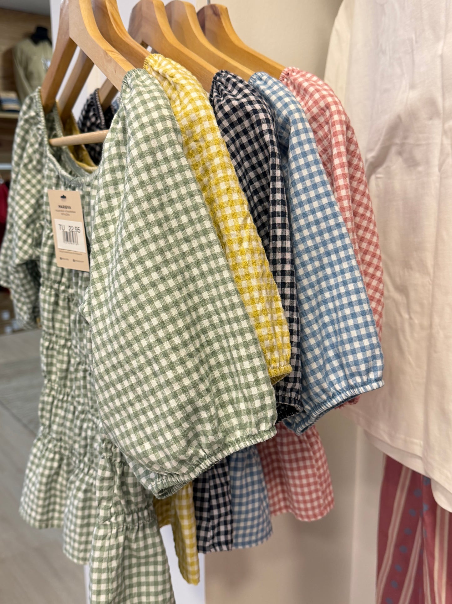 BLUSA VICHY FOLHO