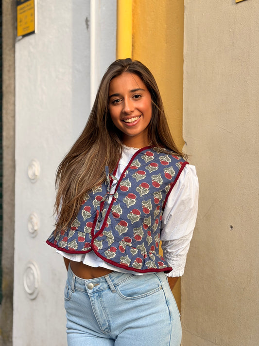 COLETE ESTAMPADO LAÇO