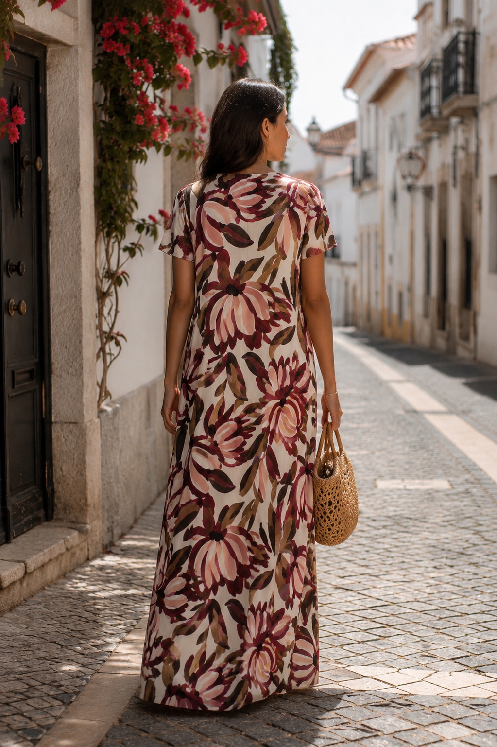 VESTIDO FLORAL COMPRIDO