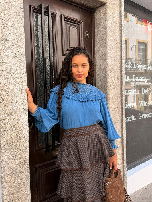 BLUSA DE GANGA ELÁSTICO