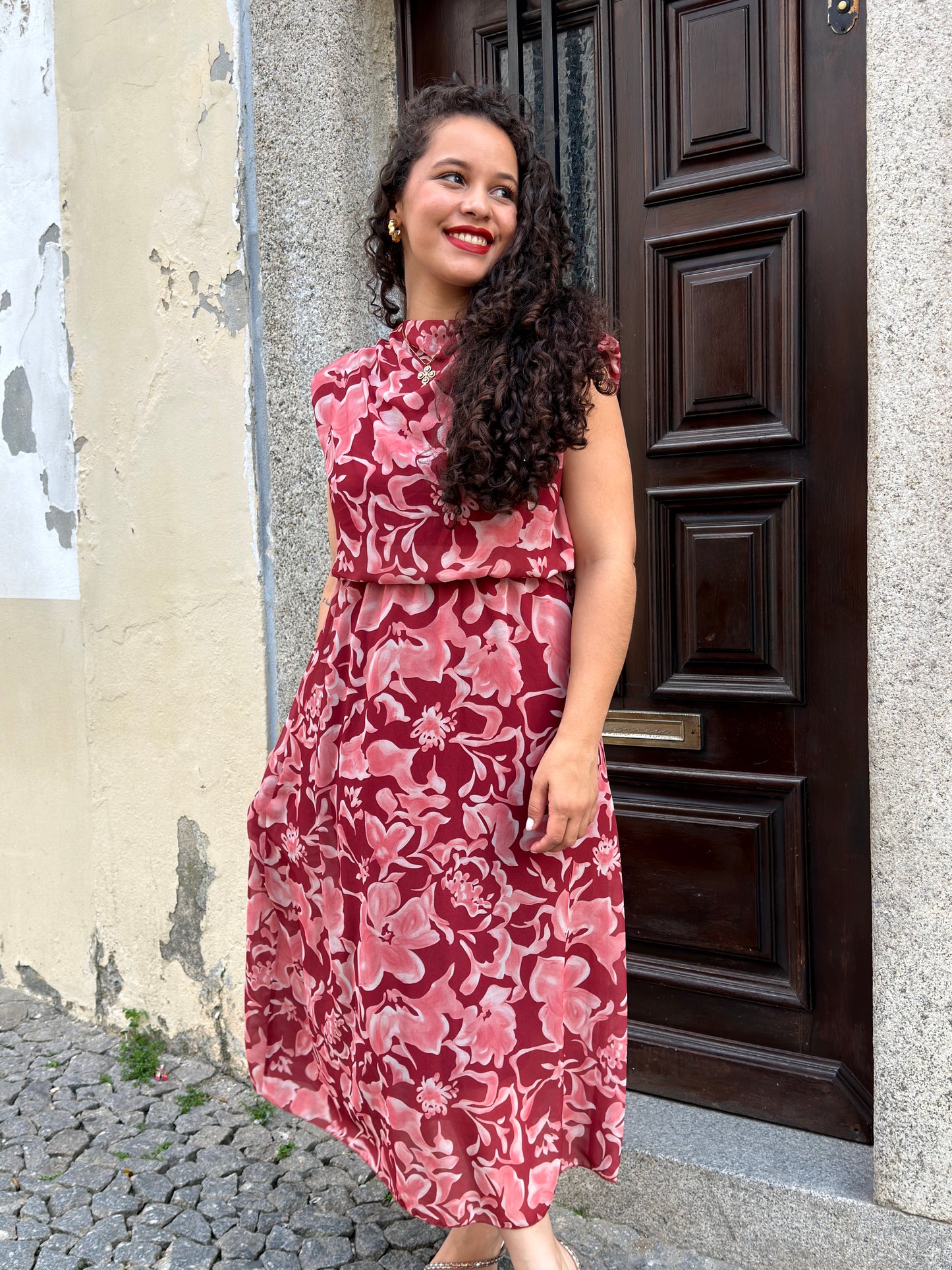 VESTIDO FLUIDO ESTAMPADO