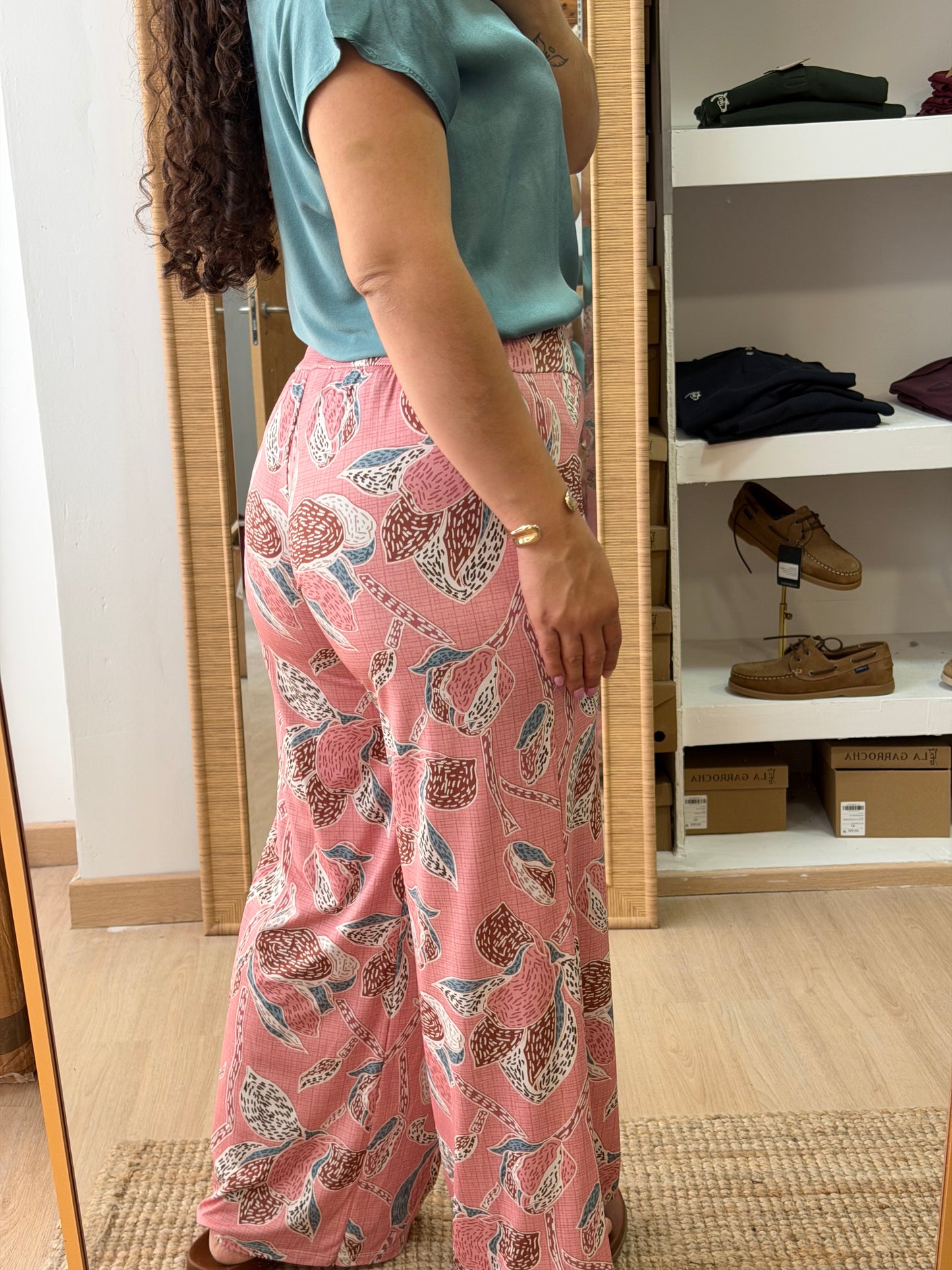 CALÇA ESTAMPADA MALHA FRIA