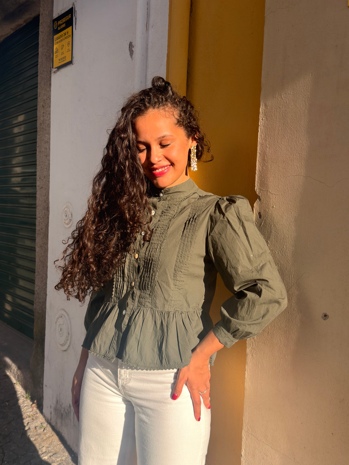 CAMISA ROMÂNTICA ALGODÃO