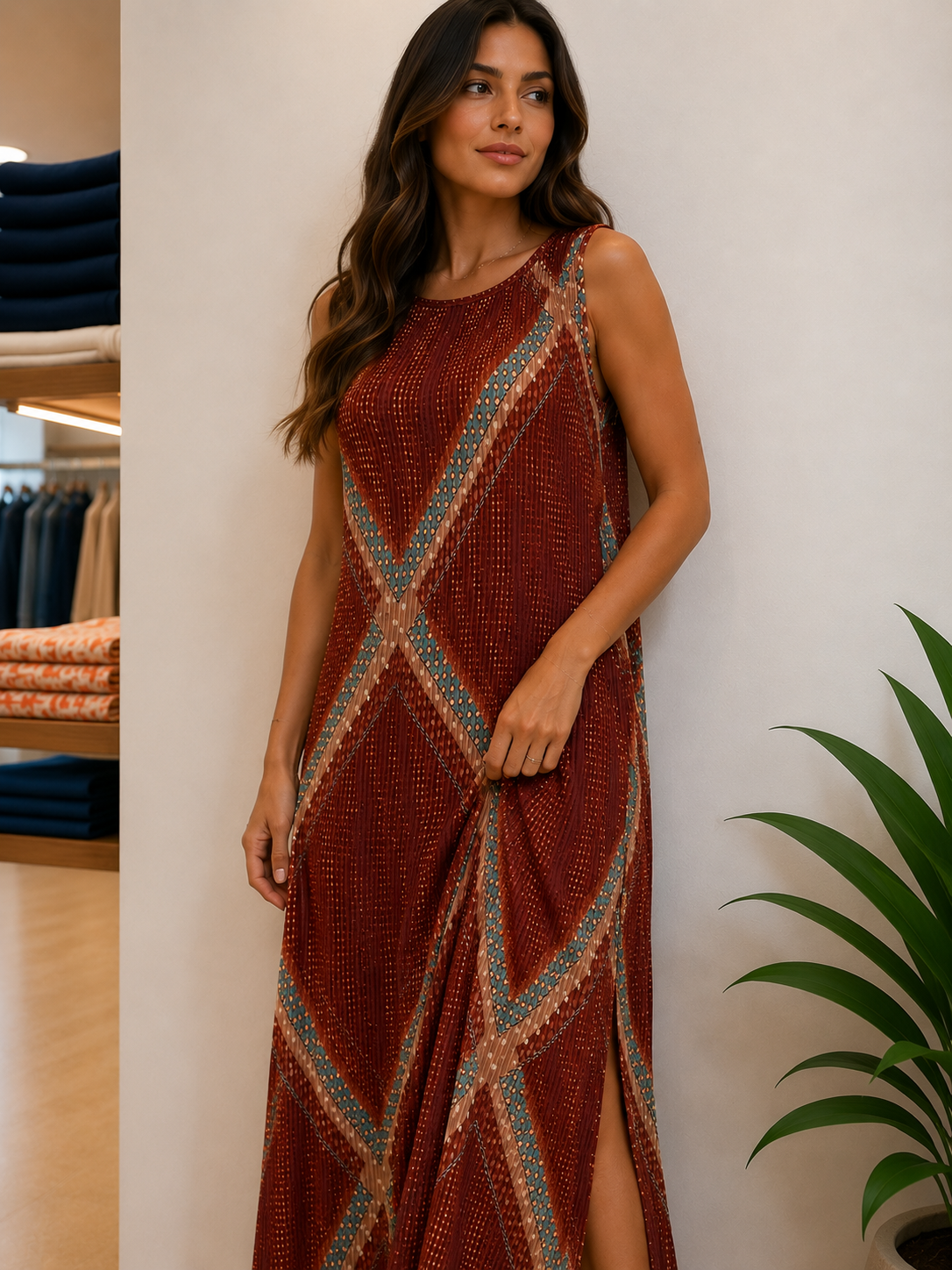VESTIDO PLISSADO
