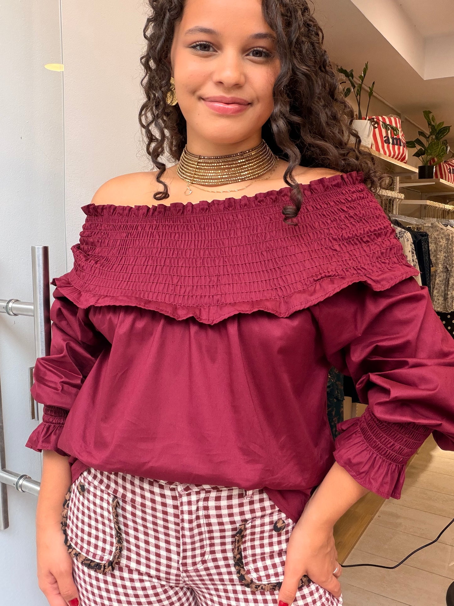 BLUSA C GOLA FRANZIDA