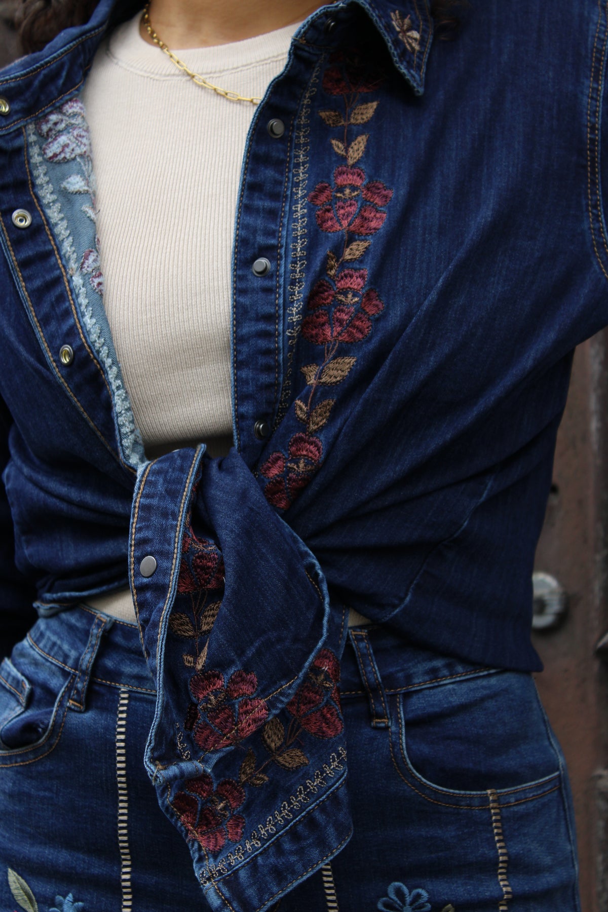 CAMISA GANGA BORDADOS
