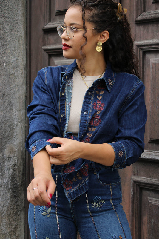 CAMISA GANGA BORDADOS