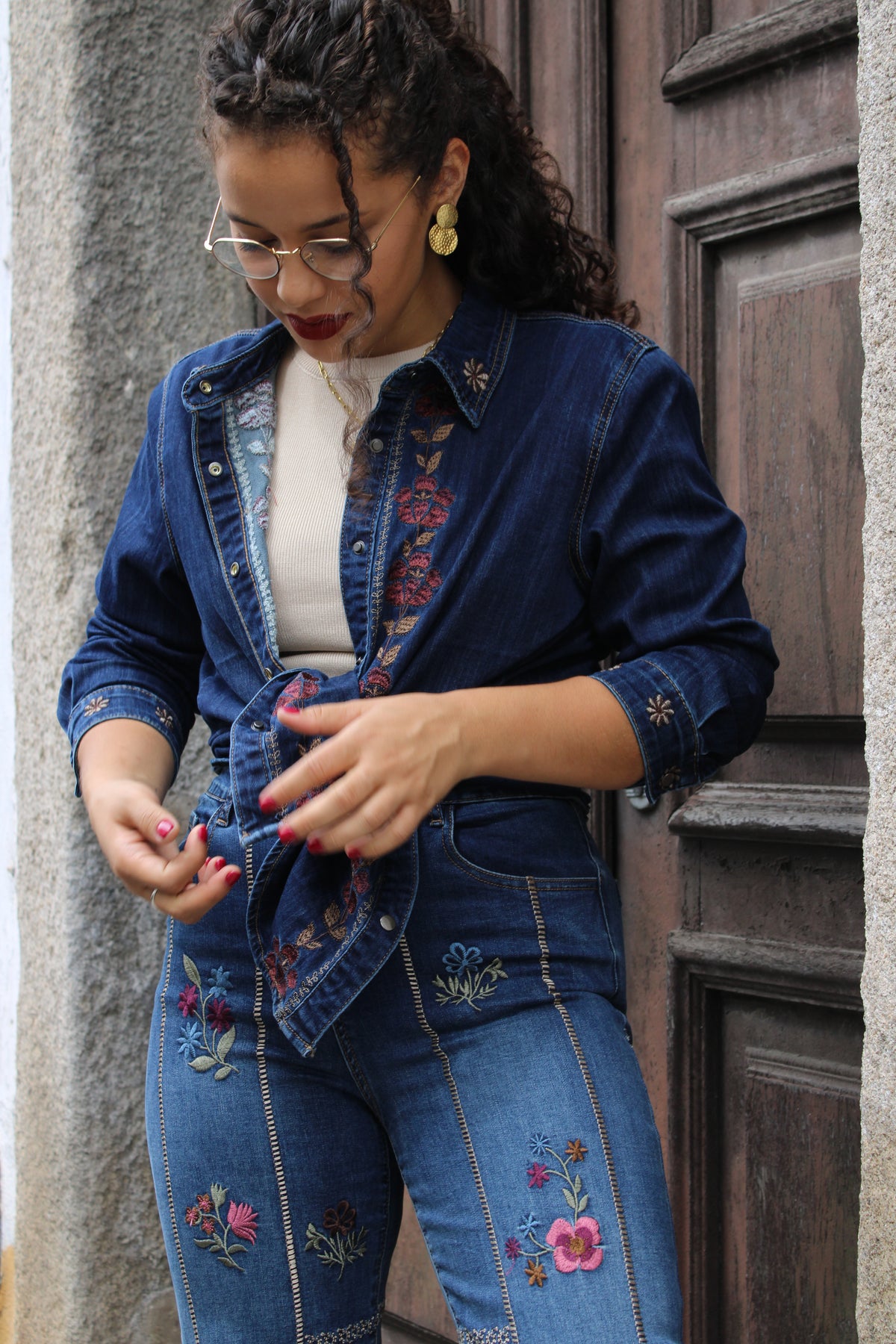 CAMISA GANGA BORDADOS