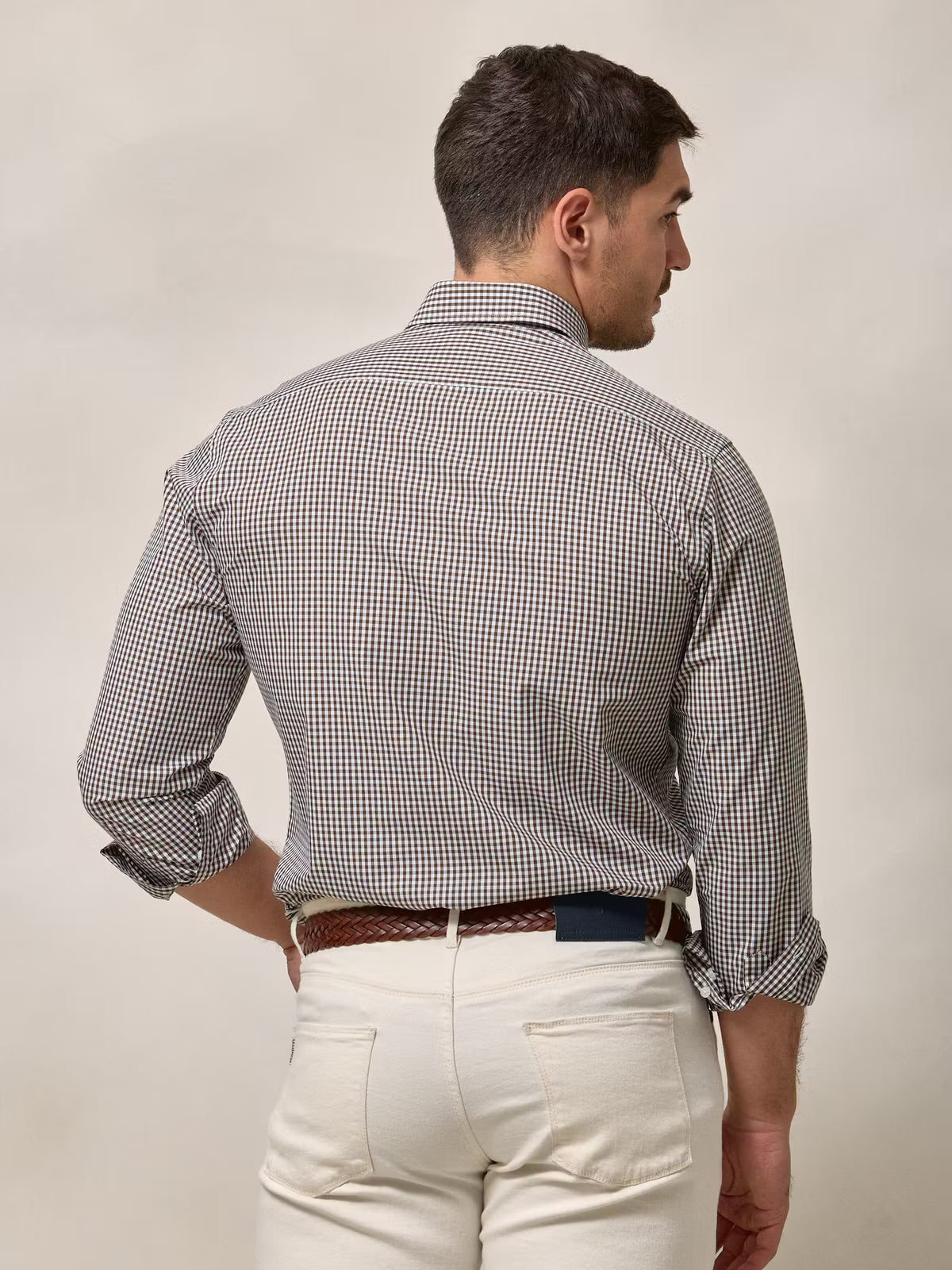 Camisa xadrez Vichy | Marrom