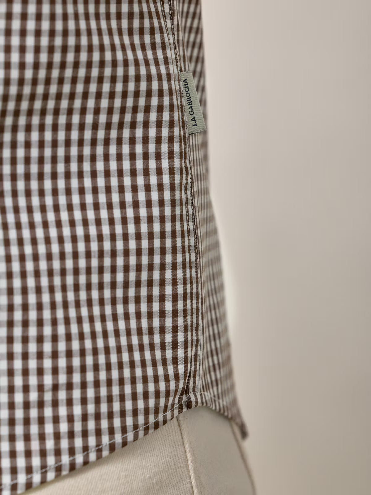 Camisa xadrez Vichy | Marrom