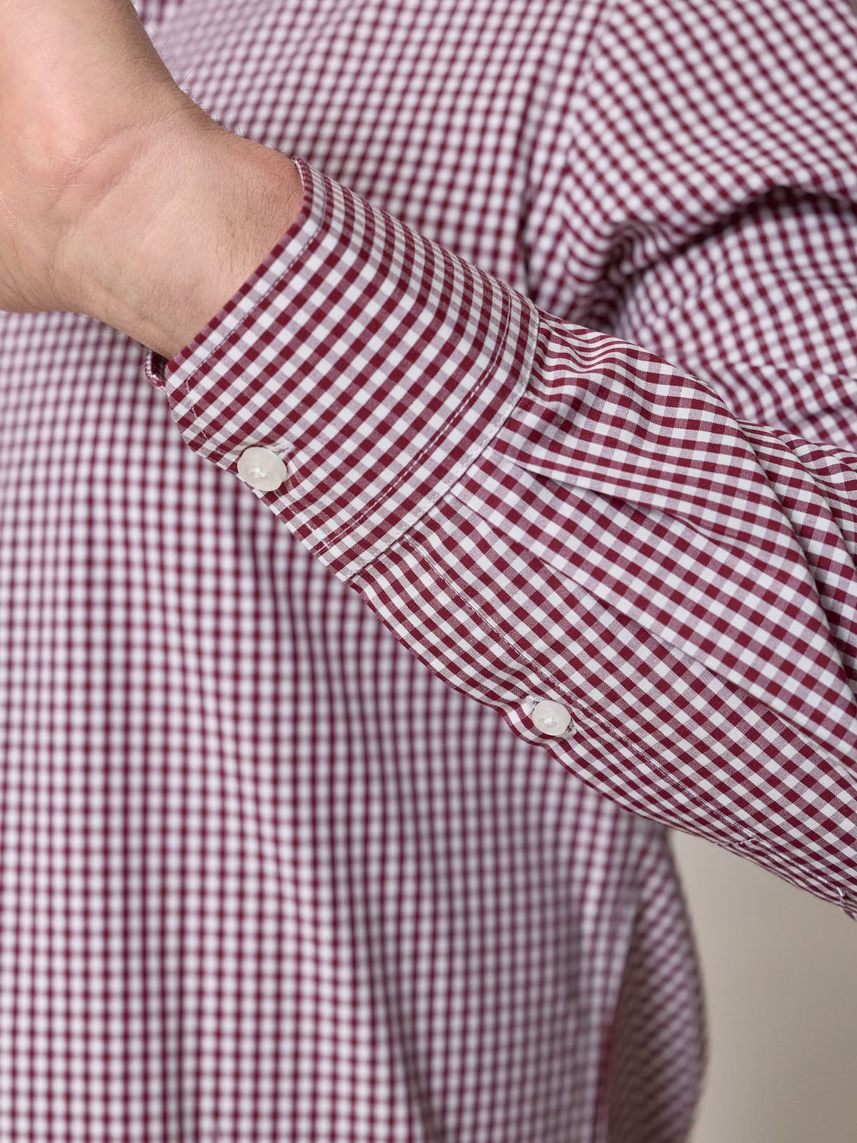 Camisa xadrez Vichy | Vinho
