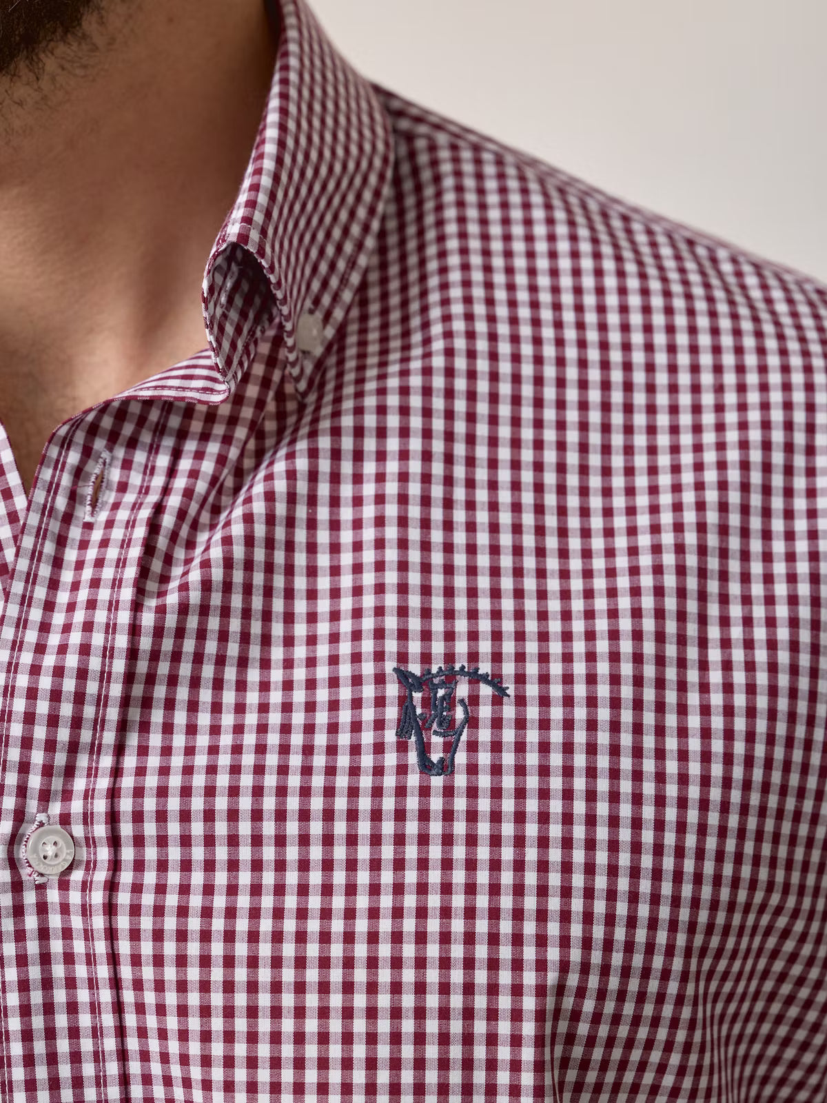 Camisa xadrez Vichy | Vinho