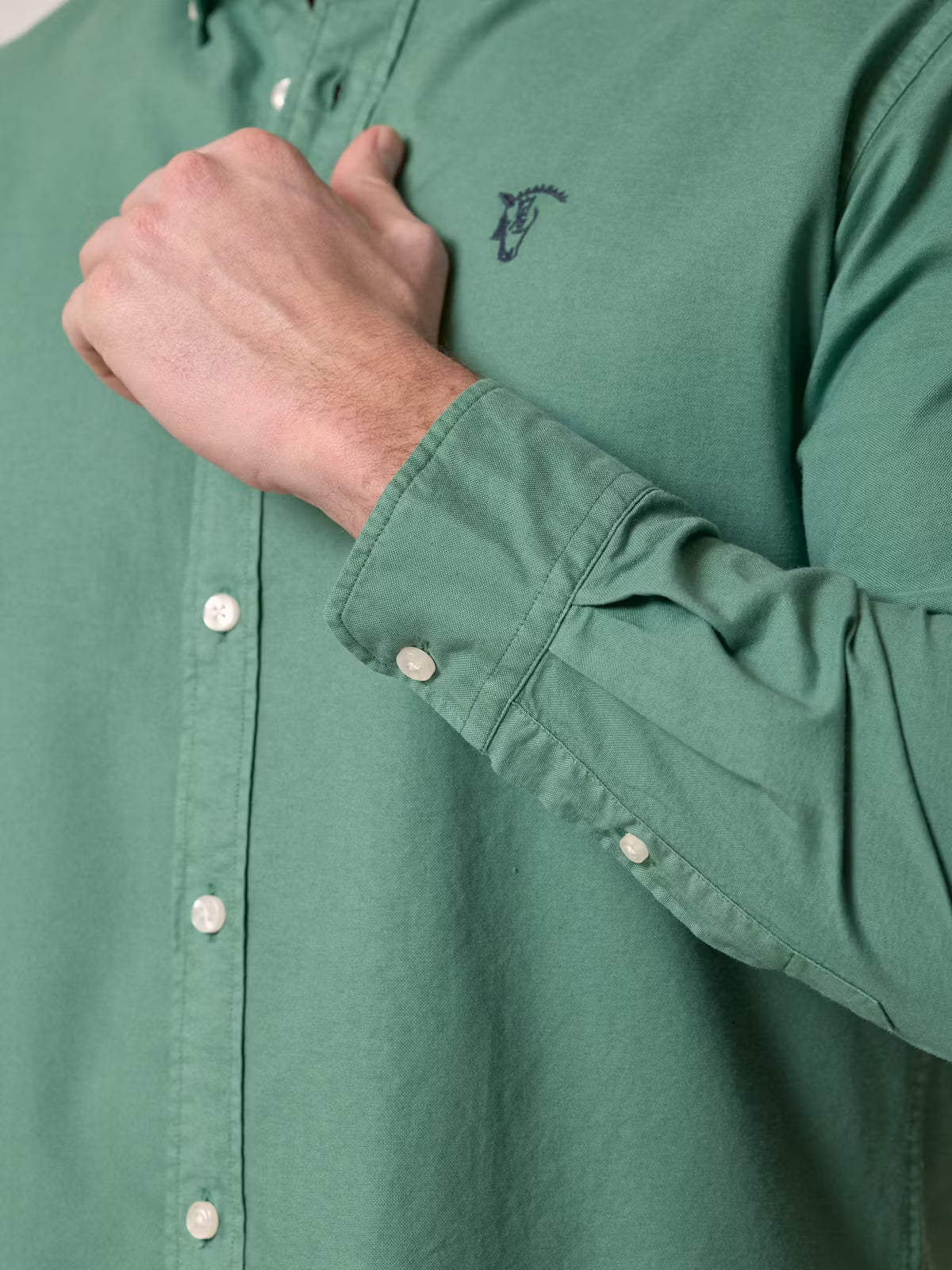 Camisa Garment Dyed | Verde Cacto