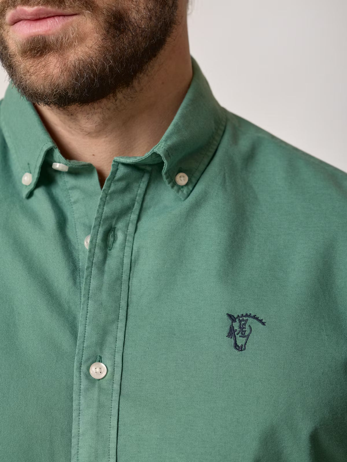 Camisa Garment Dyed | Verde Cacto