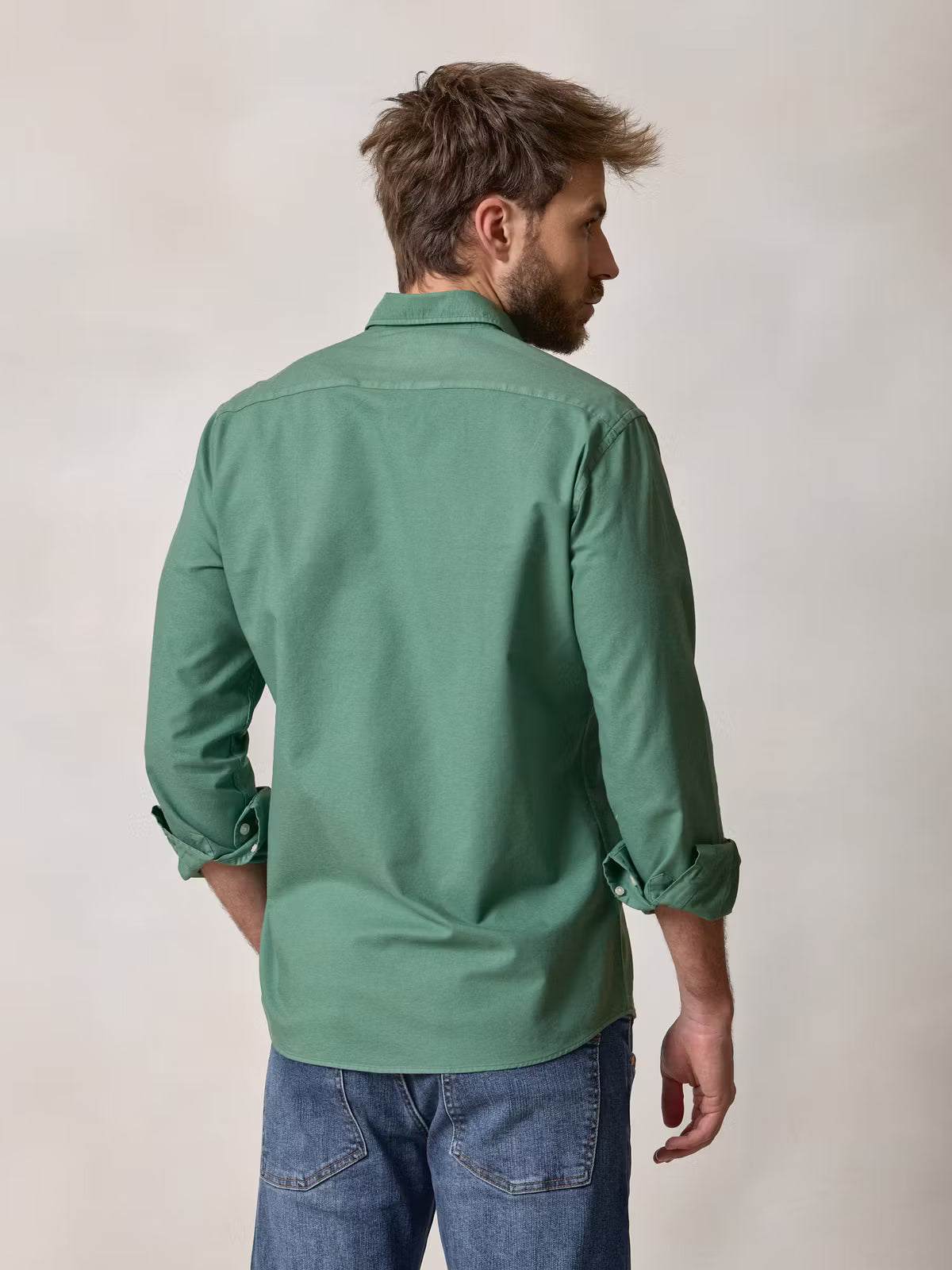 Camisa Garment Dyed | Verde Cacto