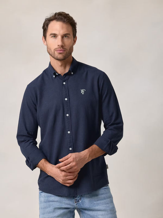 Camisa de linho | Azul Marinho