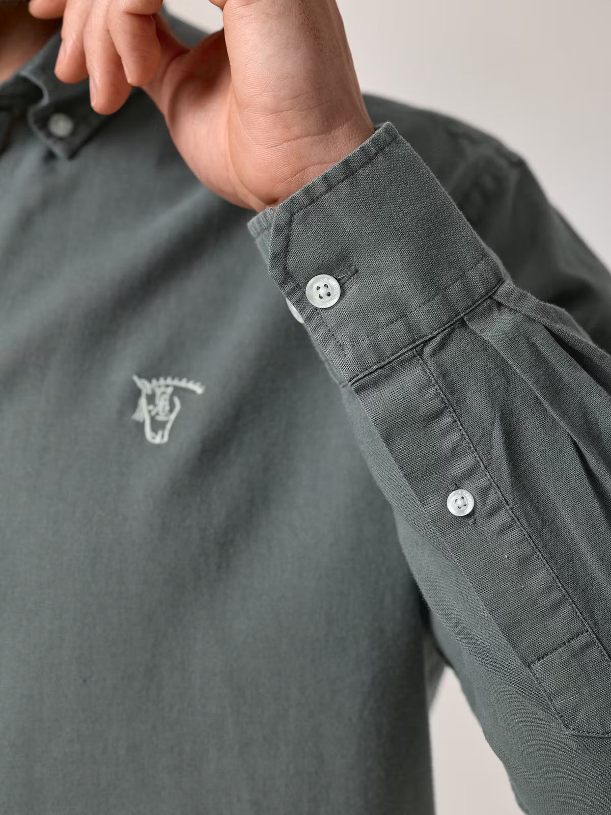 Camisa de linho | Verde Musgo