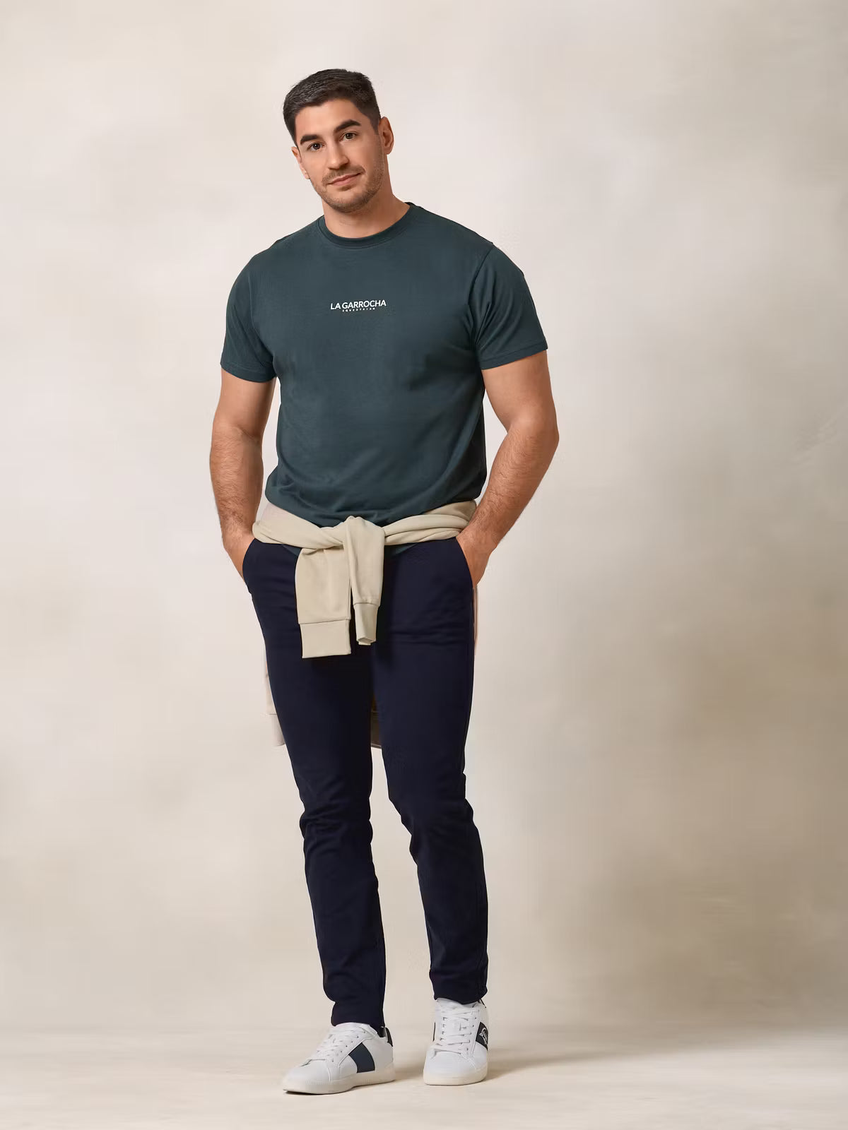 Camiseta Marca Costas | Azul Lago