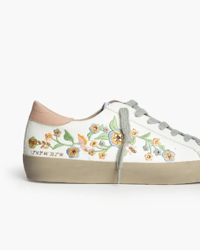 Sapatilhas com flores